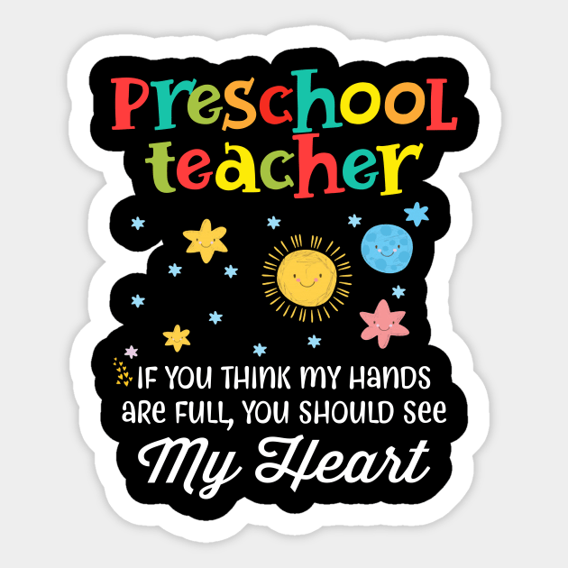 Preschool Teacher Cute Heart Appreciation Gift Sticker by Simpsonfft